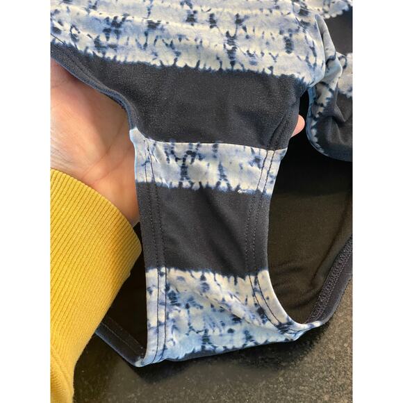 Michael Kors navy and white metal logo high neck maillot 8 - Picture 7 of 10